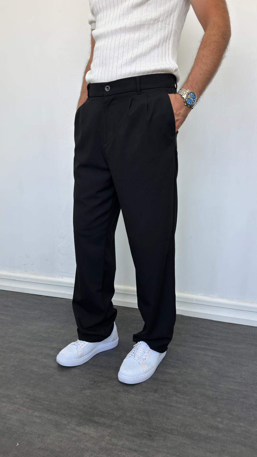 PİLELİ BAGY KUMAŞ PANTOLON