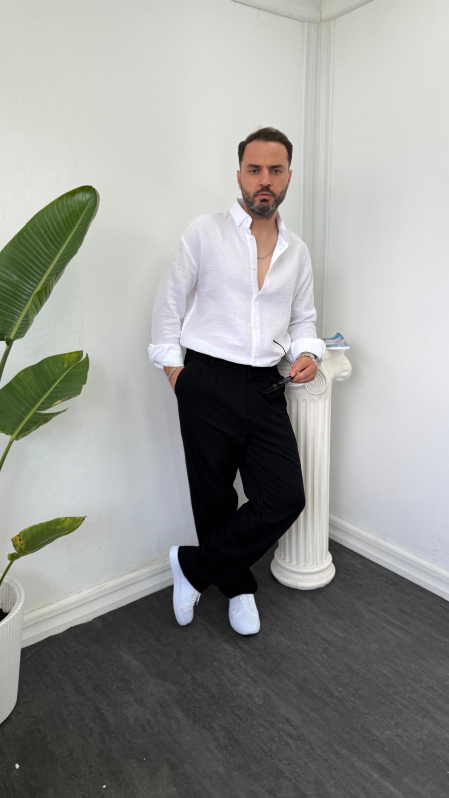 MÜSLİM KETEN GÖMLEK